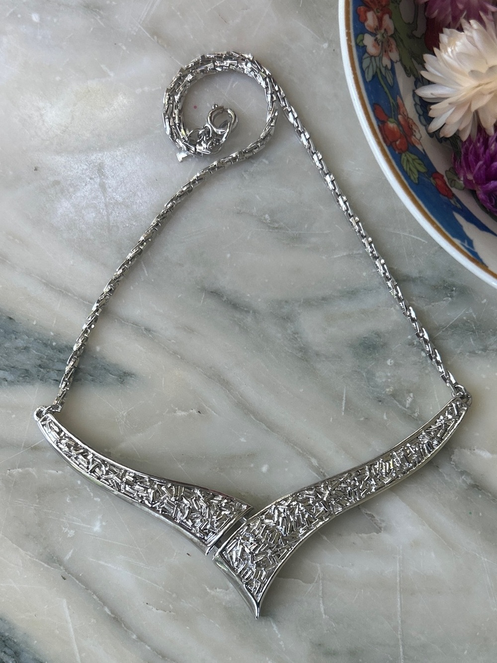 Vintage Trifari Chevron Choker Necklace